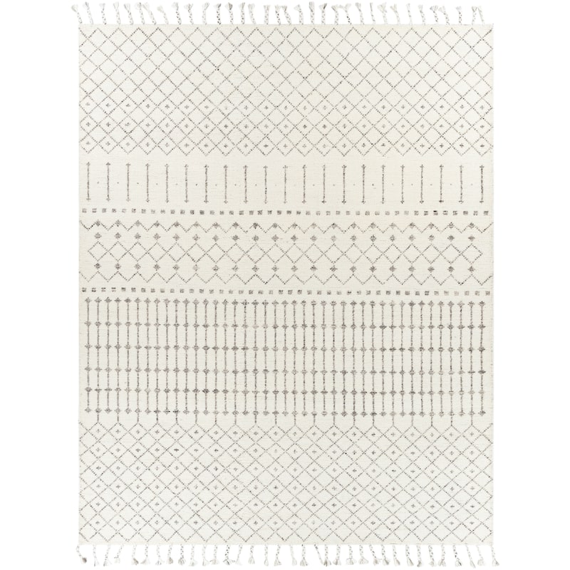 Vijay Handmade Bohemian Geometric Wool Area Rug