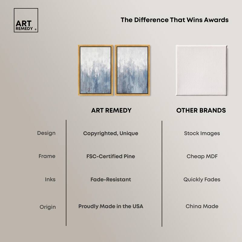 Frosted Glass Canvas Set of 2 by Art Remedy