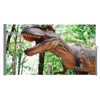 71"x138" Retractable Side Awning Screen with UV Printing