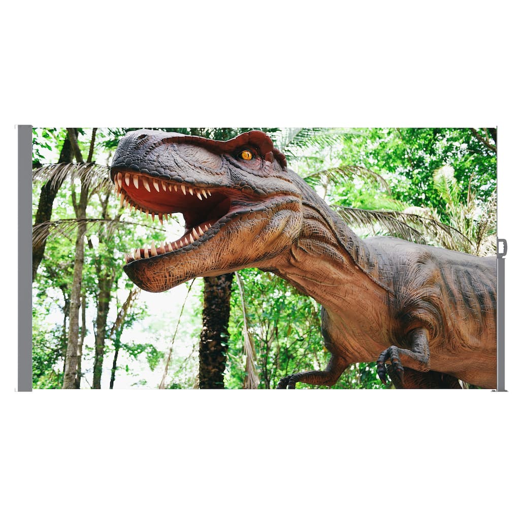 71"x138" Retractable Side Awning Screen with UV Printing