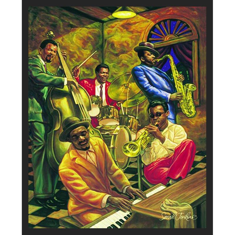 Cool Jazz Framed Art Poster - 24 x 36 Inch