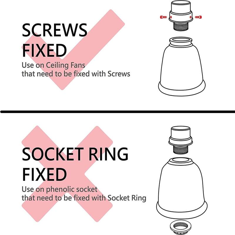 Ceiling Fan Light Covers: Clear Glass Shade Lamp Replacement Kit for Ceiling Fan Light Kits