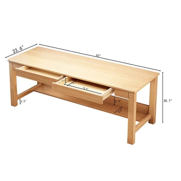 dimension image slide 2 of 3, WILK Solid Wood Kids Desk, Writing Desk, Study Desk with Drawers
