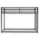 preview thumbnail 8 of 6, Twin over Twin Metal Bunk, Black