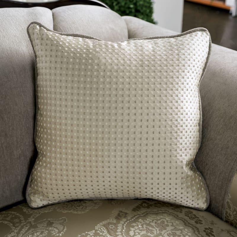Dikic Traditional Chenille Upholstered Sofa by Furniture of America