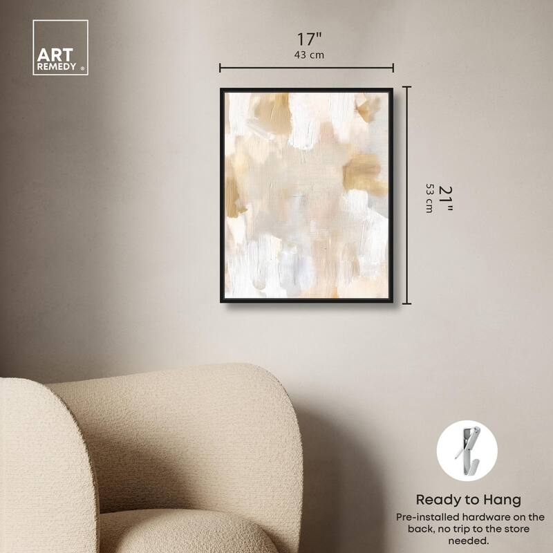 Beige and Cream I Canvas by Art Remedy
