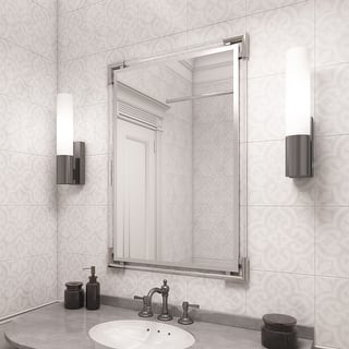 Allan Andrews Elsie Silver & Acrylic Decorative Wall Mirror