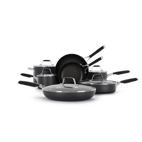 Select by Calphalon Hard-Anodized Nonstick Cookware, 12-Piece Pots and Pans Set