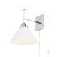 preview thumbnail 11 of 13, SAFAVIEH Velezia 13-inch Plug-in Wall Sconce with LED Bulb - 9.5 in. W x 12.5 D in. x 12 in. H