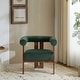 preview thumbnail 2 of 24, Gilbert Modern Upholstered Round Arm Accent Chair by Christopher Knight Home