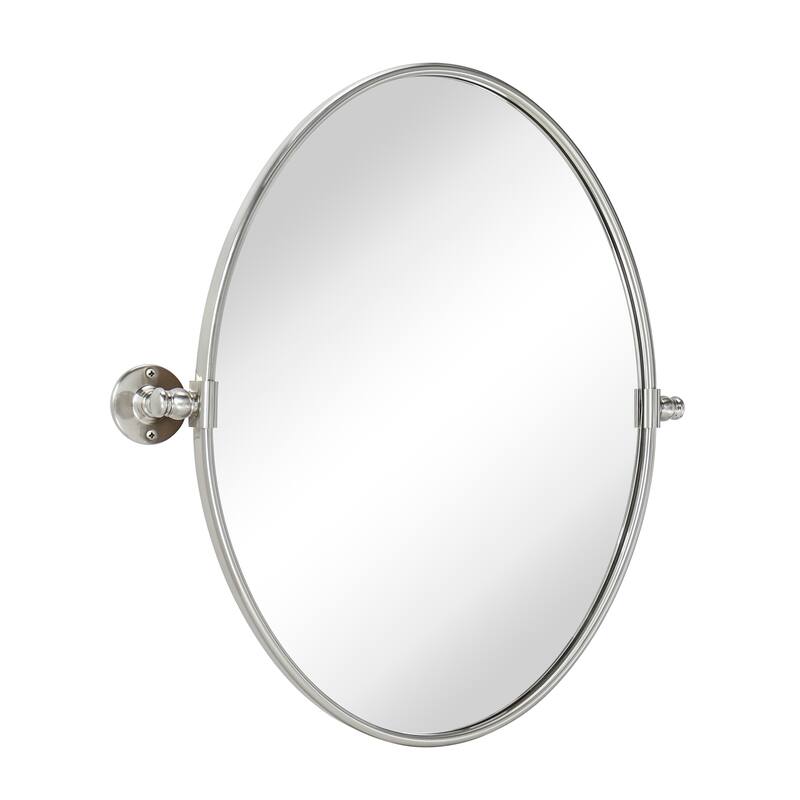 Luecinda Oval Metal Wall Mirror