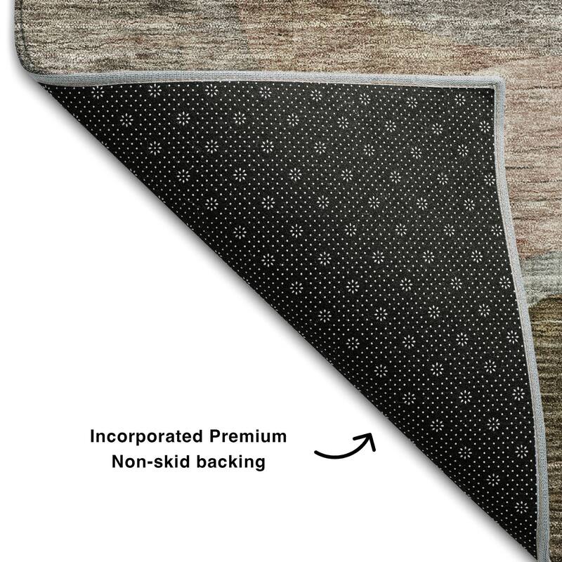 Premium Washable Super Soft Contemporary Abstract Mayfield Rug
