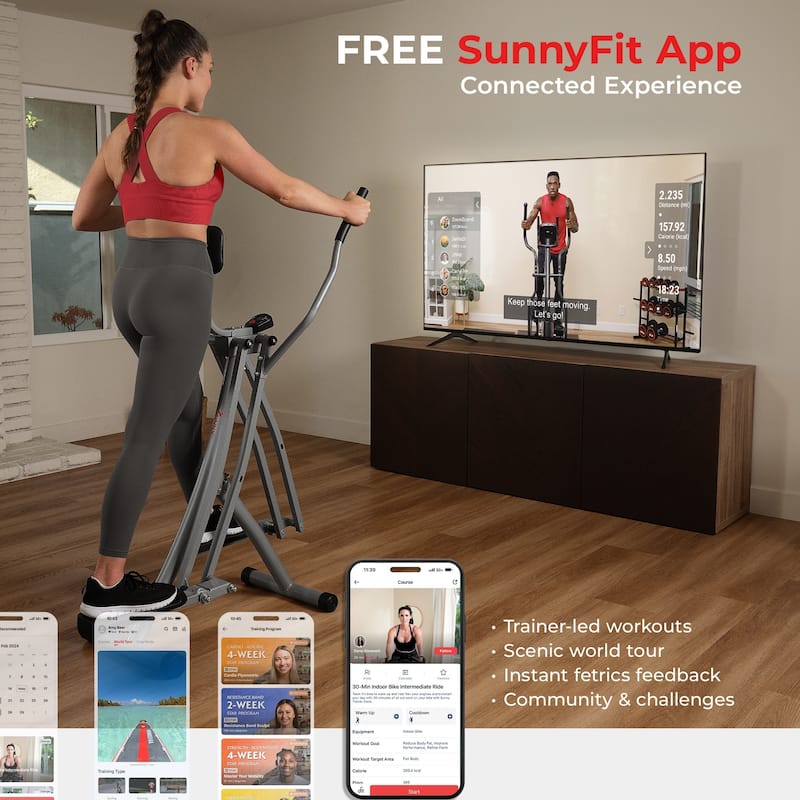 Sunny Health & Fitness Smart Air Walk Trainer - SF-E902SMART