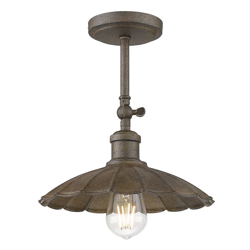 Wry Lighting Clemence 1-light Wall Sconce in Dark Rust - Dark Rust