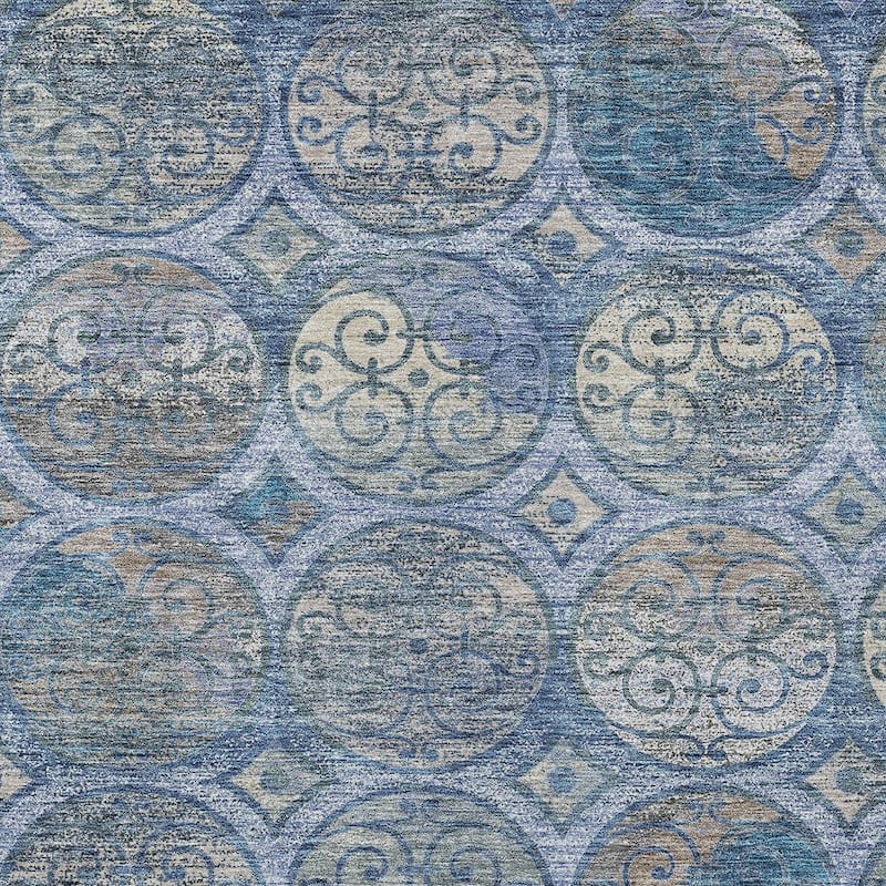 HomeRoots Trellis Transitional Rectangle Outdoor Rug