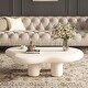 preview thumbnail 3 of 72, 48.5" Modern Cloud Shape 4 Legs Coffee Table