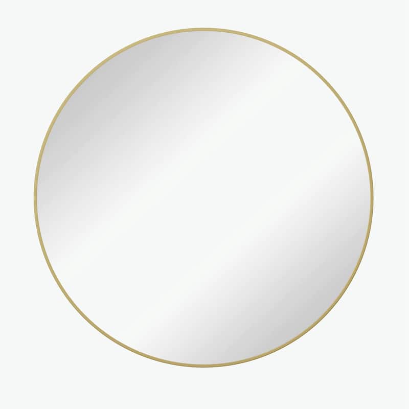 Wall Mirror 36 Inch Circular Mirror - Gold