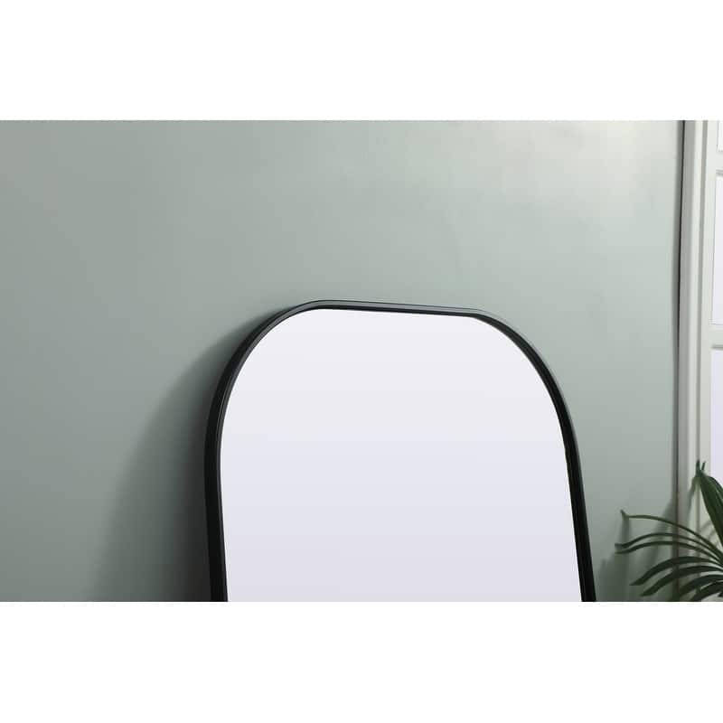 Indigo Home Metal Frame Arch Full Length Mirror 32x66 Inch