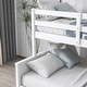 preview thumbnail 6 of 7, Twin over Full Bunk Bed with 2 Drawers, Slide & Shelves, Detachable into 2 Beds, Wood Bunkbeds Frame with Solid Slats Supprot