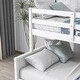 preview thumbnail 5 of 7, White Twin Over Full Pine Bunk Bed with Drawers, Slide, Shelves, Convertible