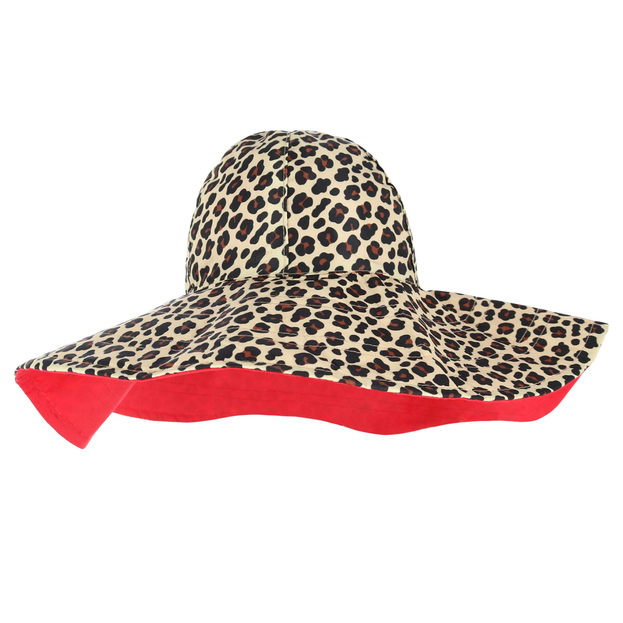 leopard print sun hat