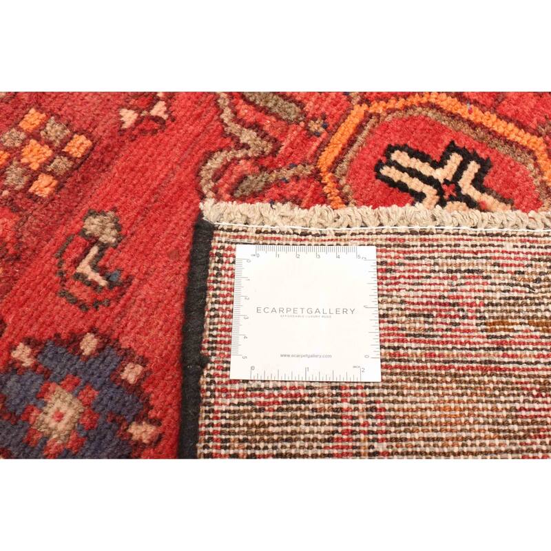 ECARPETGALLERY Hand-knotted Andelz Red Wool Rug - 3'0 x 6'11