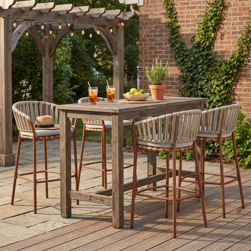 Christopher Knight Home - Marlow Outdoor Iron Barstools