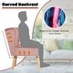 preview thumbnail 22 of 28, Costway Leisure Chair and Ottoman Thick Padded Velvet Tufted Sofa Set