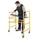 preview thumbnail 4 of 5, MetalTech 4 Foot High Portable Basic Mini Mobile Scaffolding with Locking Wheels - 50