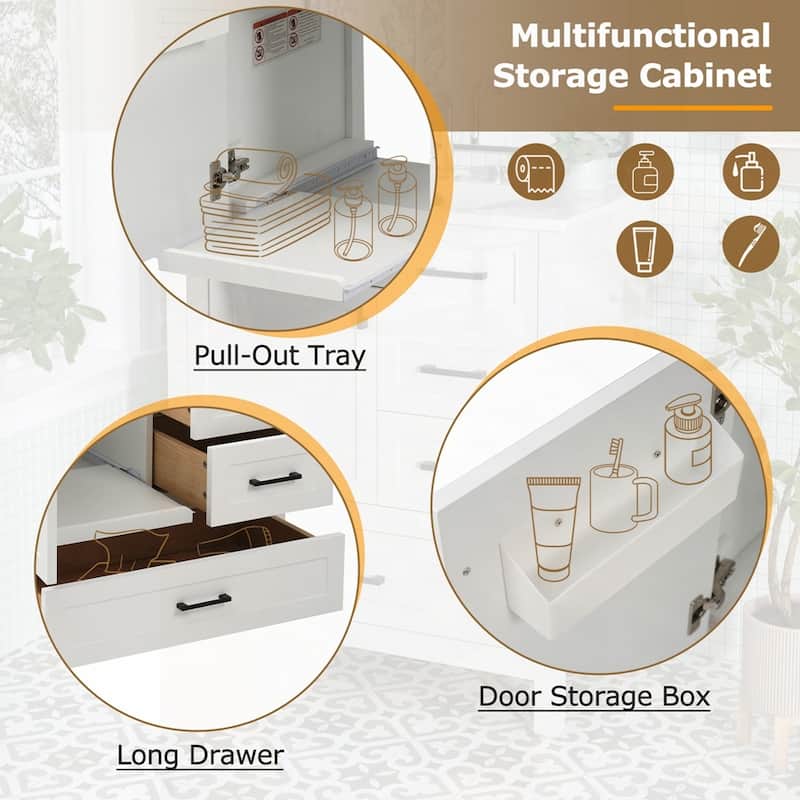 Bathroom Vanity with Sink Combination Set