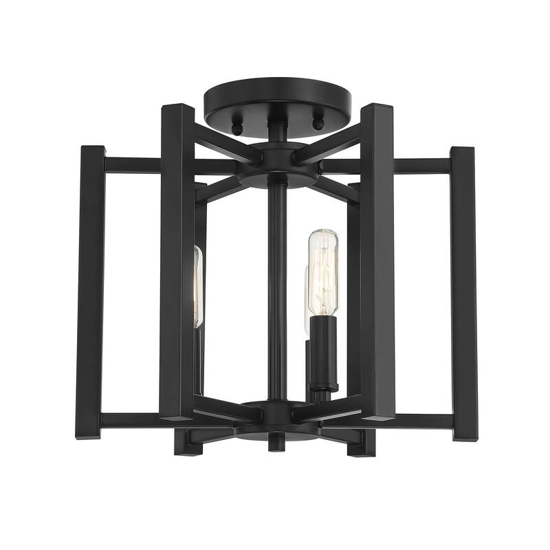Savoy House Benson 3 Light 13" Wide Semi-Flush Ceiling Fixture