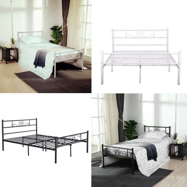 Shop Easy To Assemble Metal Bed Frame Platform Mattress