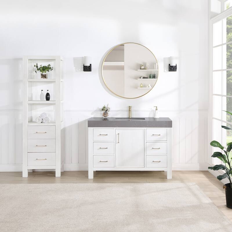 Miseno MV-703848 León 48" Free Standing Single Basin Vanity Set with