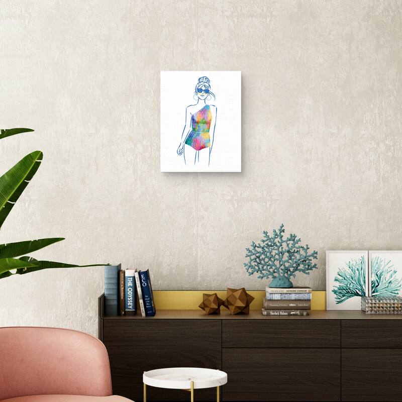 Miami Swim I Canvas Art Print