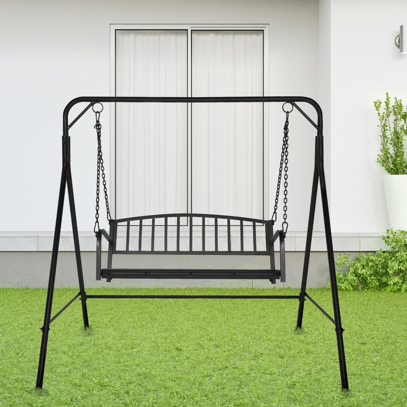 Wrought iron hotsell swing set