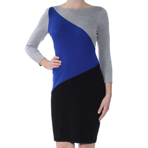 calvin klein blue cocktail dress