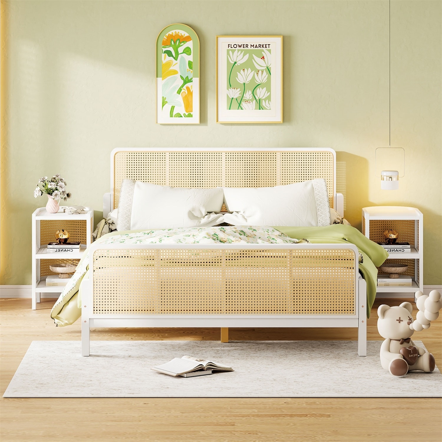 Wicker Rattan Beds Bed Bath Beyond