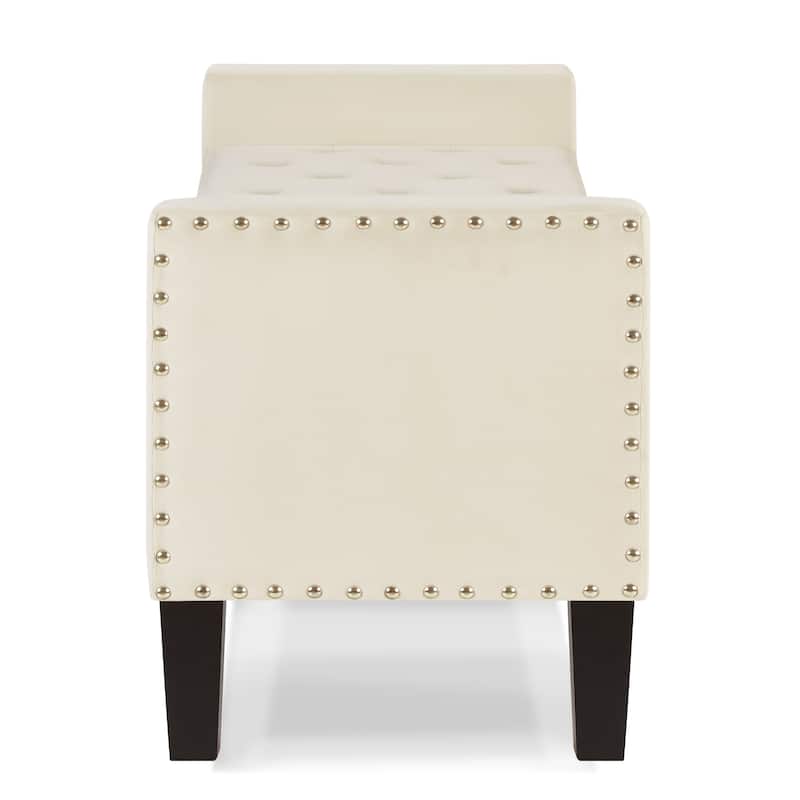 Entryway Living Room Soft Padded Seat with Armrest,Bed Bench
