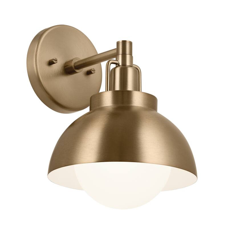 Kichler Lighting Niva 11.25 in. 1-Light Champagne Bronze Convertible Semi-Flush Mount Light