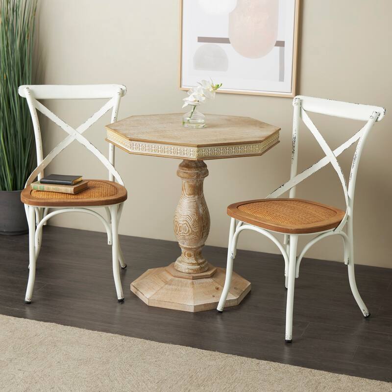 Metal Farmhouse Dining Chair (Set of 2) - 20 x 20 x 35