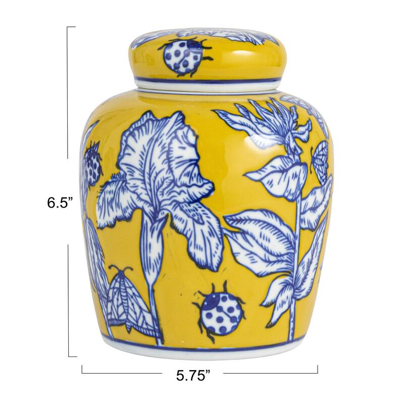 Ceramic Ginger Jar with Lid
