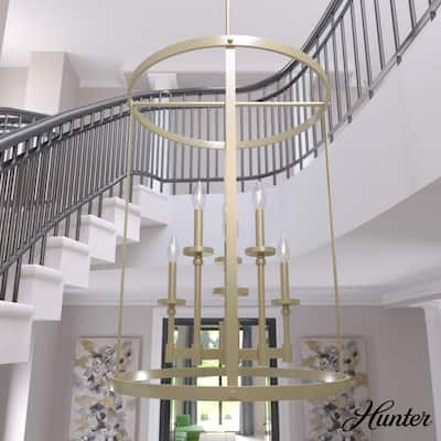 Hunter Briargrove Candle Pendant - Entry/ Foyer - Glam, Modern Farmhouse, Transitional