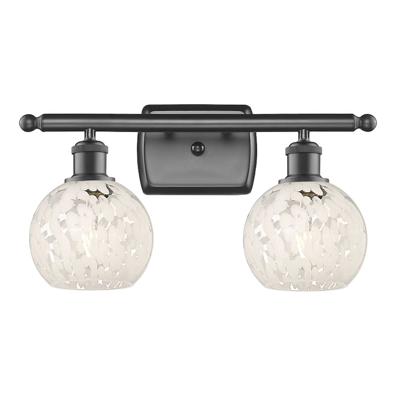 Innovations Lighting 516-2W-9-16 White Mouchette Vanity White