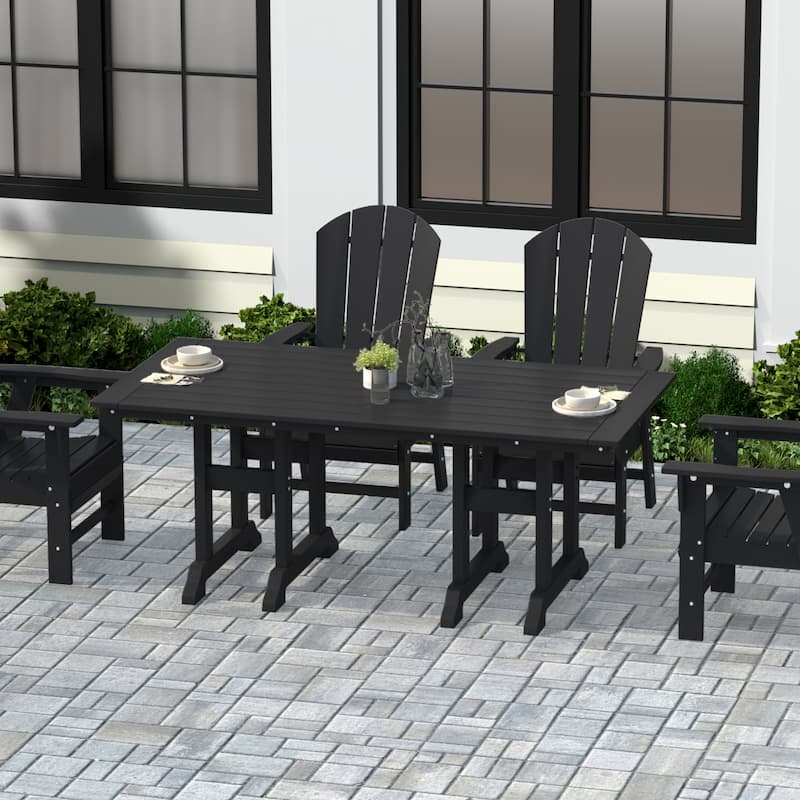 Laguna Hdpe All Weather Outdoor Patio 71" Rectangular Dining Table