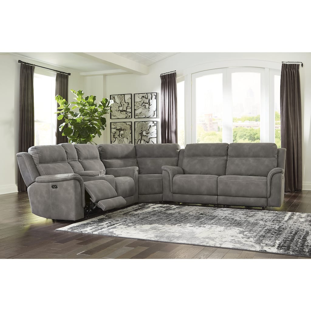 Signature Design by Ashley Next-Gen DuraPella 3-Piece Power Reclining Sectional - 122"W x 118"D x 42"H