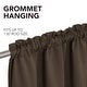 preview thumbnail 68 of 117, Deconovo 100% Full Blackout Double-Layer Rod Pocket Curtains (2 Panels)
