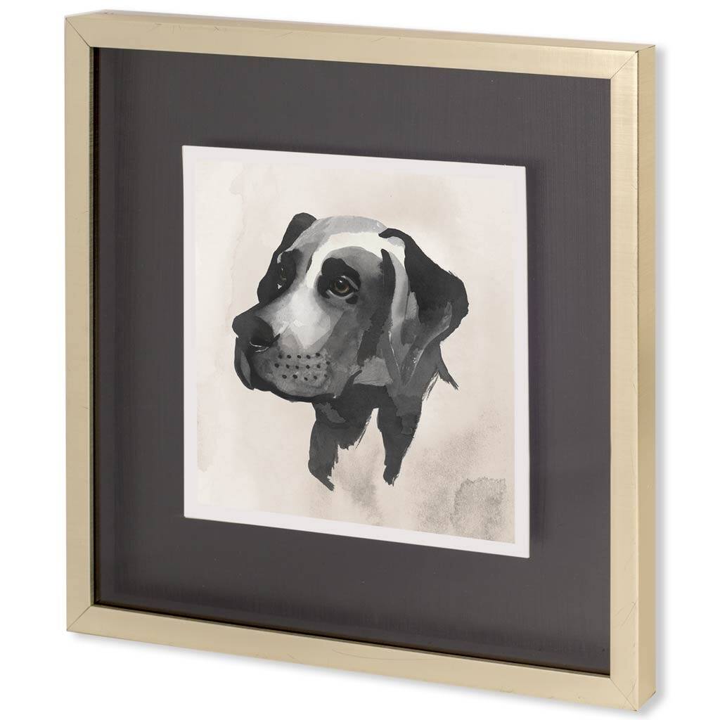 Small Inked Dogs I Framed Art Print