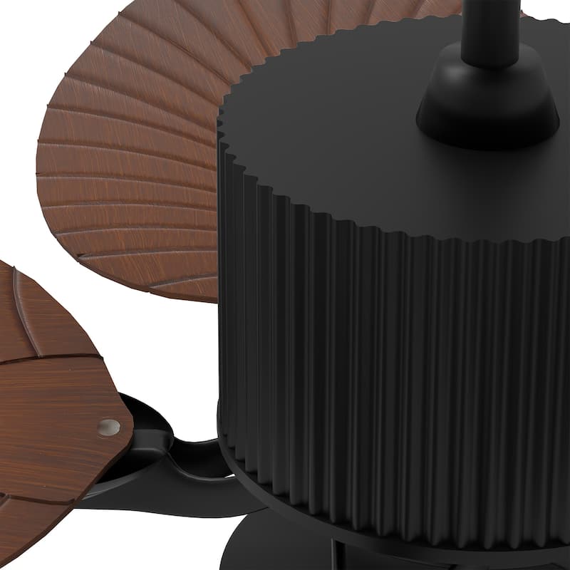 Moasis 44 Inch 5 Blades Tropical Palm Ceiling Fans with Lights and Remote Control
