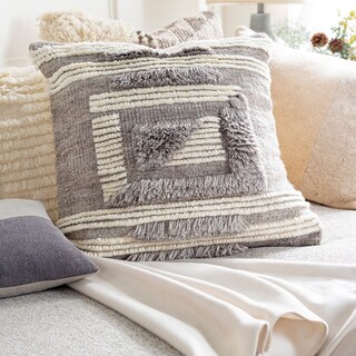 Vragi Modern Hand Knotted Throw Pillow