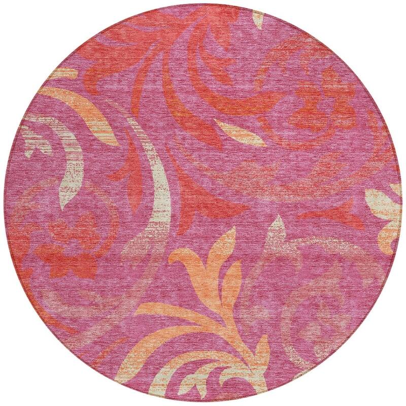 HomeRoots Floral Transitional Rectangle Outdoor Rug